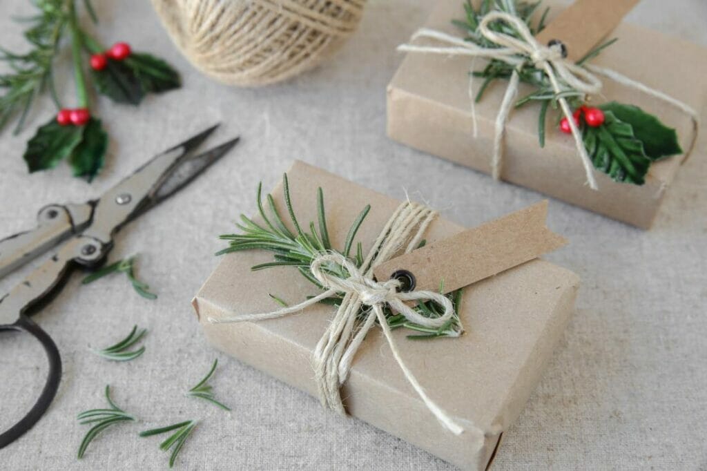 Brown Paper Wrapped Gift